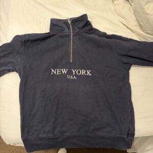 brandy melville New York USA Quarter Zip Sweatshirt